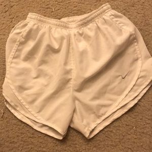 White nike shorts